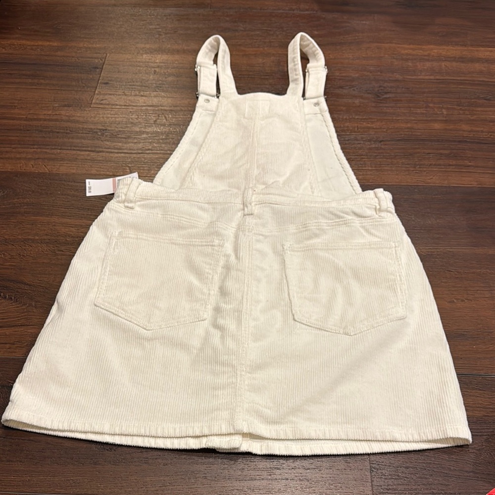 OAT NWT Corduroy Overall Dress - off white Buttoned down w/adjustable straps. - Picture 11 of 12